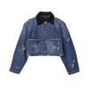MARC JACOBS THE GROMMET DENIM GROMMET UTILITY JACKET 2S6RJC053D10